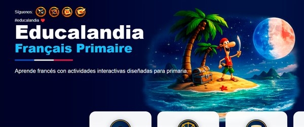 aprendemos francés mediante actividades onteractivas con registr ode resultados